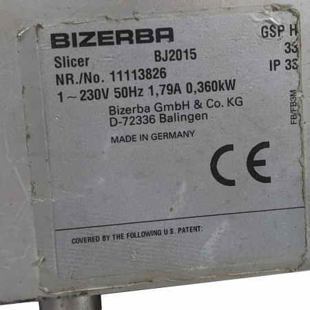 Слайсер Bizerba BJ2015 (Германия)