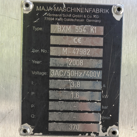 Шкуросъёмная машина Maja BXM 554 K1 (Германия)
