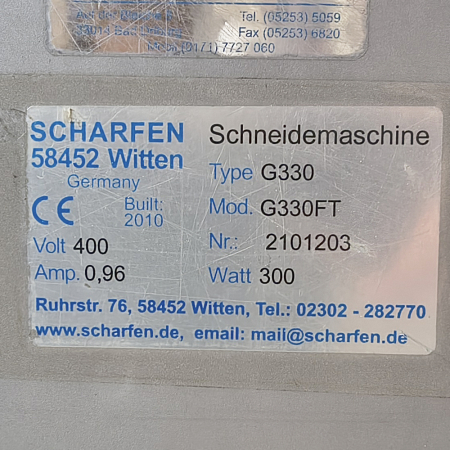 Слайсер SCHARFEN G 330 FT (Германия)